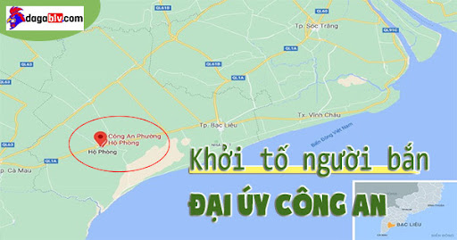 Công an phường Hộ Phòng (chấm đỏ), nơi xảy ra vụ việc. Ảnh: Google Maps.